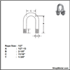 Picture of 1/2" WIRE ROPE CLIP 316SS