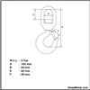 Picture of 3T SAFETY SWIVEL HOOK