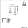 Picture of 3/16" WIRE ROPE CLIP SS