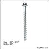 Picture of 3/8" X 2-1/2" TITEN HD ANCHOR