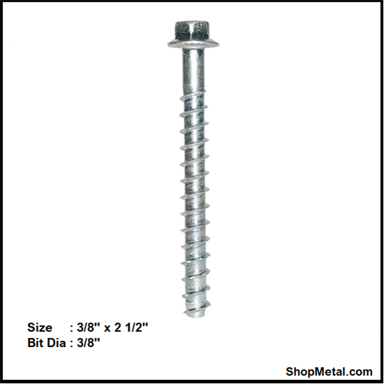 Picture of 3/8" X 2-1/2" TITEN HD ANCHOR