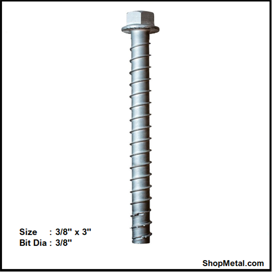 Picture of 3/8" x3"TITEN HD ANCHOR