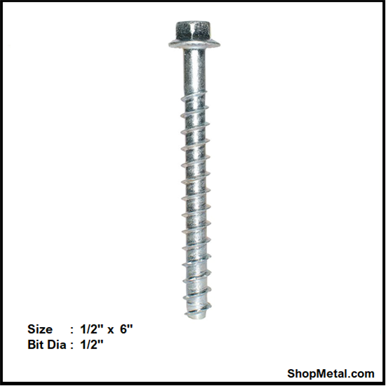 Picture of 1/2" X 6" TITEN HD ANCHOR