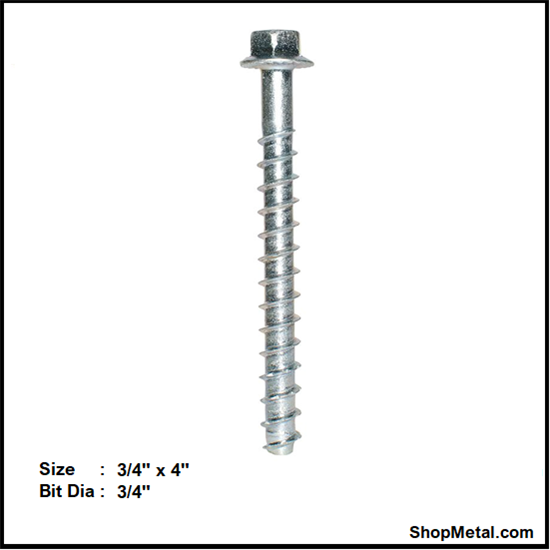 Picture of 3/4" X 4" TITEN HD ANCHOR