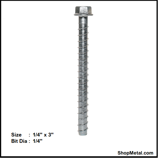 Picture of 1/4" X 3" TITEN HD ANCHOR