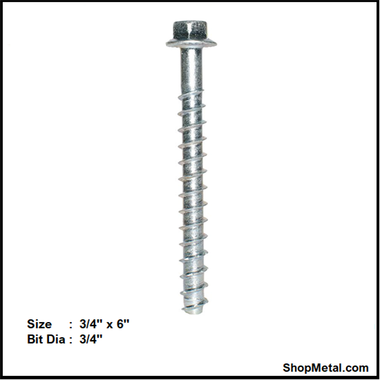 Picture of 3/4" X 6" TITEN HD ANCHOR