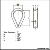 Picture of 1" GAL CABLE THIMBLE HD