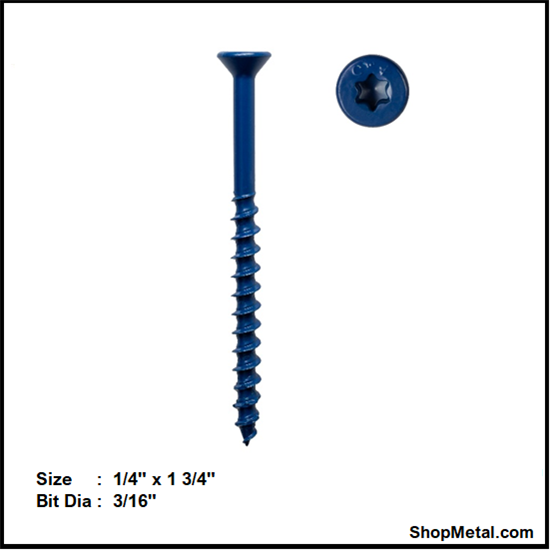 Picture of 1/4'X1-3/4" TITEN TURBO FLAT