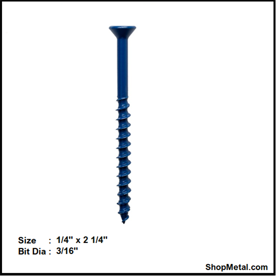 Picture of 1/4" X 2-1/4" HEX HEAD TITEN