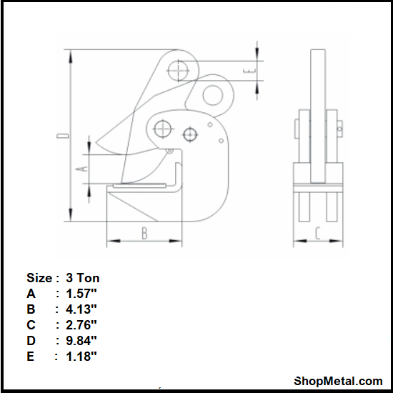 Picture of 3T VALENS LIFTING CLAMP