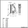 Picture of 10T WELD-ON LIFT HOOK YELLOW