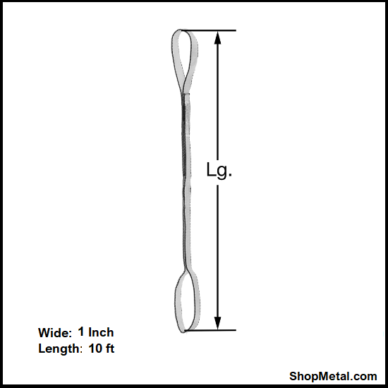 Picture of 1"x10' 2 PLY EYE EYE SLING