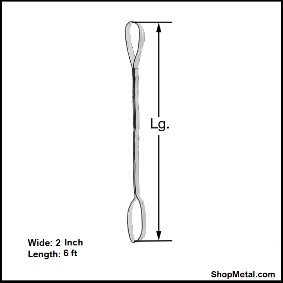 Picture of 2" x 6' 2 PLY EYE TO EYE SLING