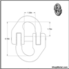 Picture of 3/4" CONNECTING LINK ORG GR100