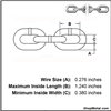 Picture of 1/4" X 800' G43 CHAIN PLAIN