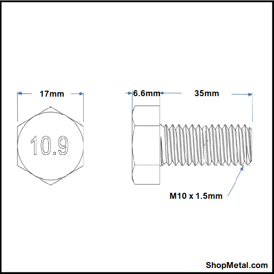 Picture of M10-1.50x35 MM