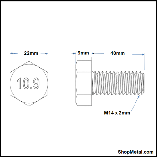 Picture of M14-2.00x40 MM