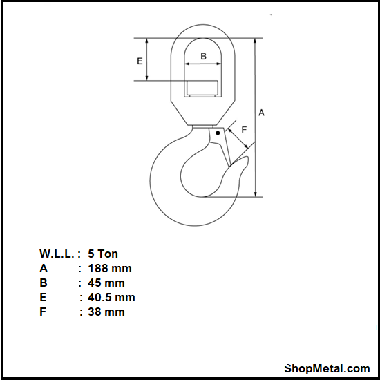 Picture of REPLAC LATCH FOR 5T SWIVEL HK