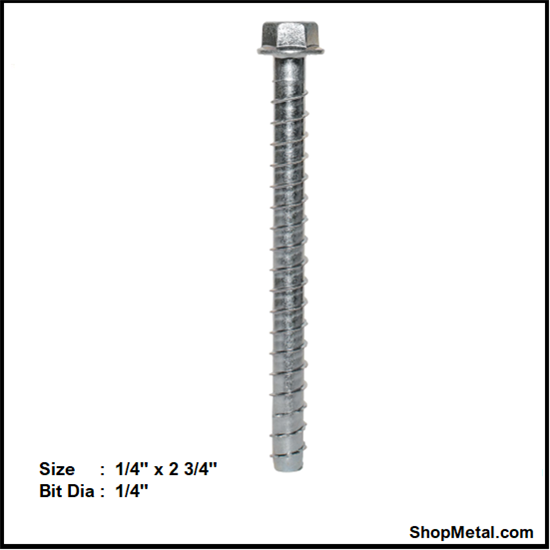 Picture of 1/4" X 2-3/4" TITEN HD ANCHOR